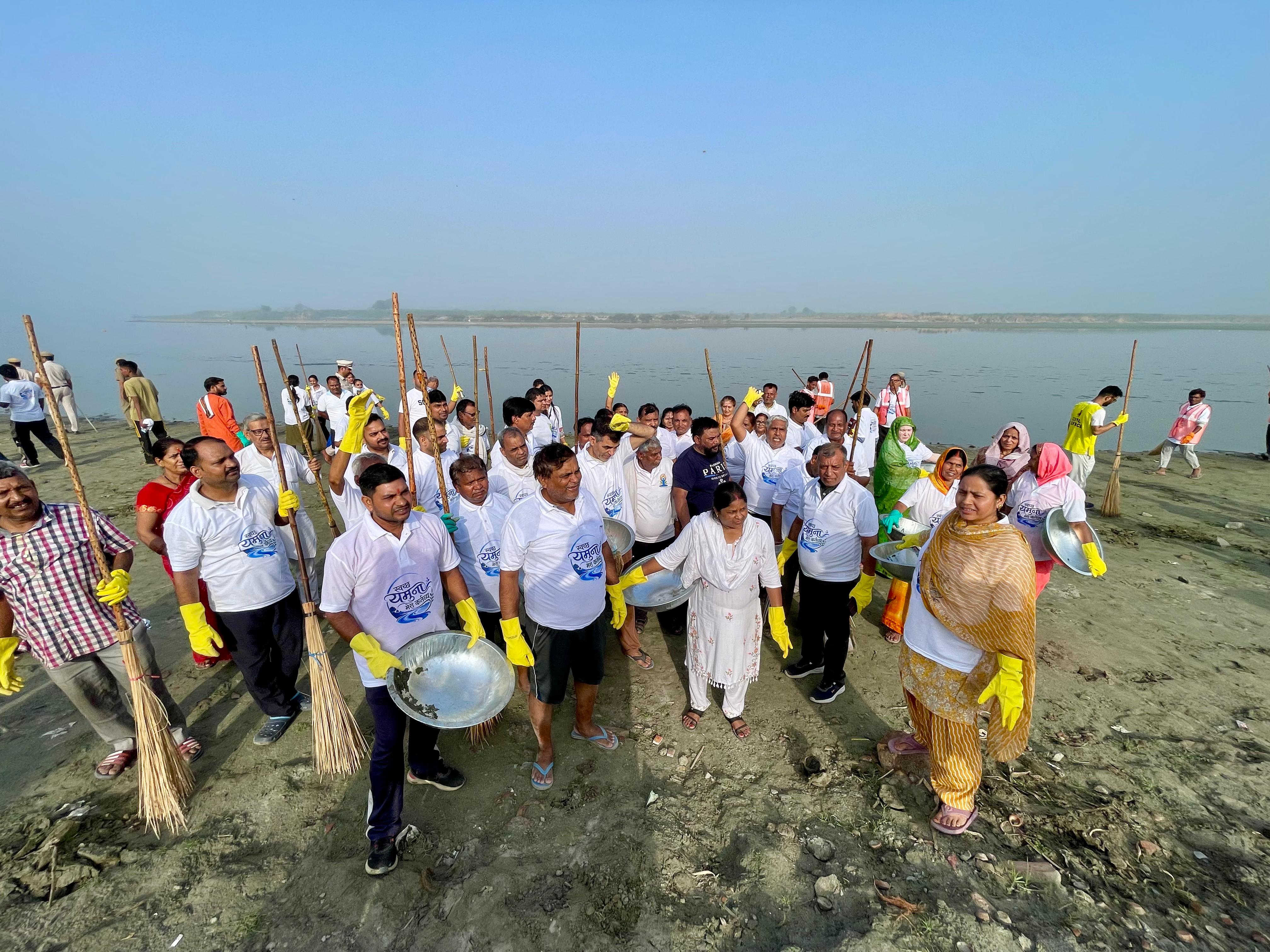 Yamuna Ghat Clean-up drive
